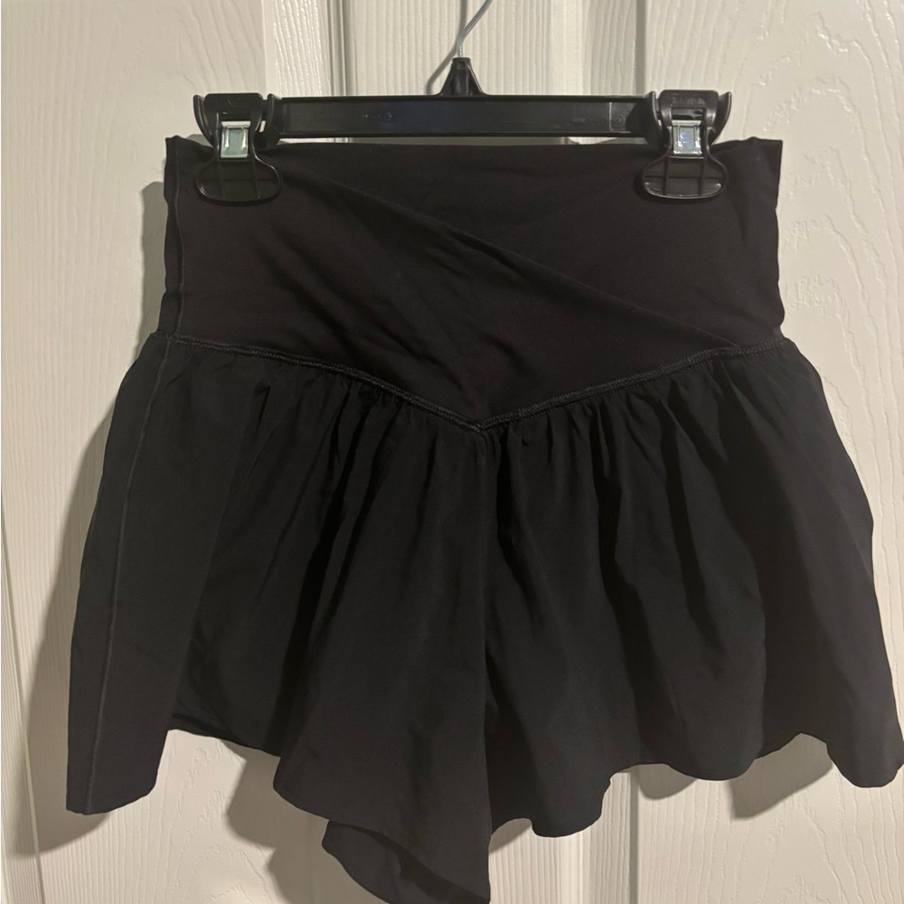 Aerie Black Skirted Shorts